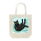 ひげ猫マリオの黒猫っぽい猫 アド君 Tote Bag