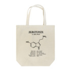 アタマスタイルのセロトニン(精神安定・感情コントロール)：化学：化学構造・分子式 トートバッグ