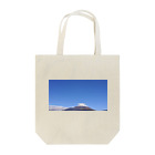 富士山のある景色の富士山と傘雲 トートバッグ