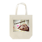 suzucafe"のI love Rabbit. Tote Bag