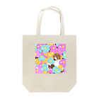 街角の花と少女 Tote Bag