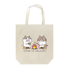 目つきの悪い猫＠いけやけいのキャンプにゃんこ Tote Bag