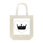 perapo❷@指描きグッズ販売の王冠👑ブラックver Tote Bag