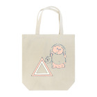 デンドロまりちゃんの信楽焼たぬきと三角＿ピンク Tote Bag