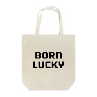 FUN TIMES POSITIVE VIBES。 のBORN LUCKY Tote Bag
