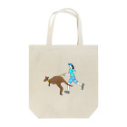 TOMASTOMASのカンガルーとジョギングする人 Tote Bag