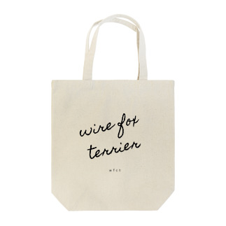 wire fox terrier ロゴ Tote Bag