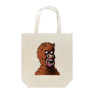 NFT風の猪 ~Boar Face Is Scary~ Tote Bag