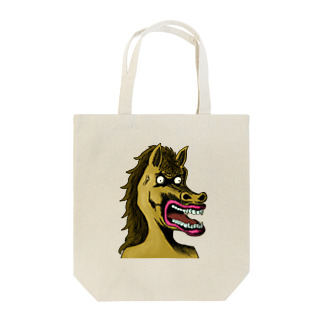NFT風の馬 ~Horse Face Is Scary~ Tote Bag
