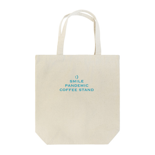 :)Smile pandemic coffee stand Tote Bag