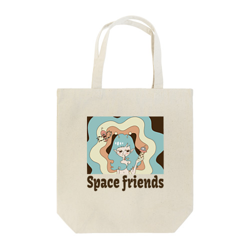 Space friends Tote Bag