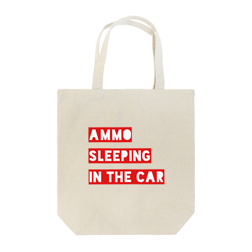 ammo sleeping in the car Tote Bag
