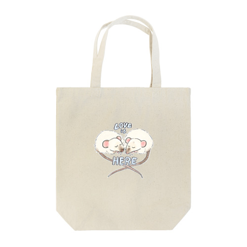 LOVE  is HERE Tote Bag