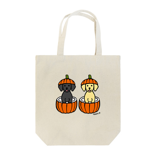 ハロウィンかぼちゃのラブラドール トートバッグ