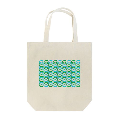 【6周年記念ロゴ】トートバッグ（グリーン_螺旋） Tote Bag