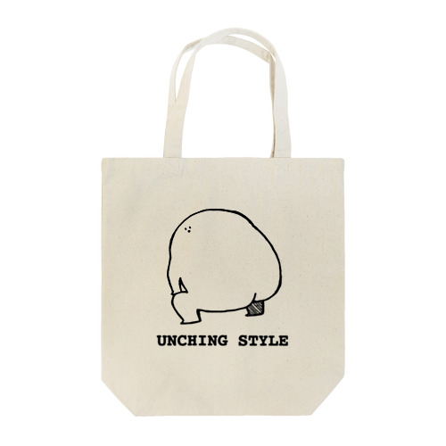 UNCHING STYLE_black トートバッグ