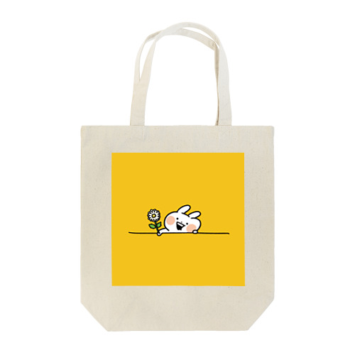 うさぎゅーん！お花あげる Tote Bag