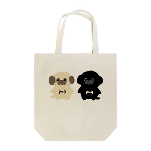 pug＆pug Tote Bag