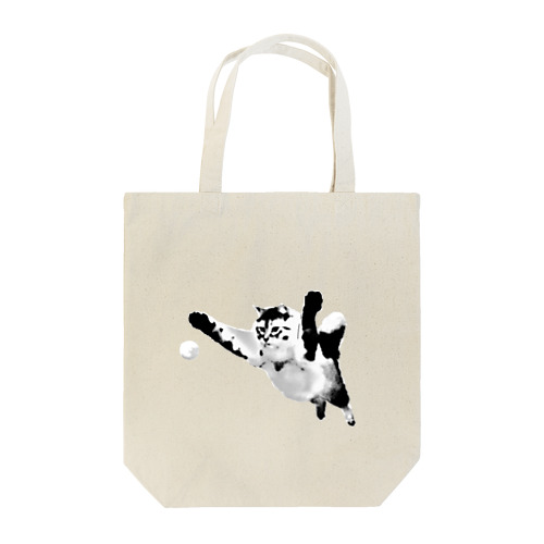 廊下で遊ぶ猫ロイちゃん Tote Bag