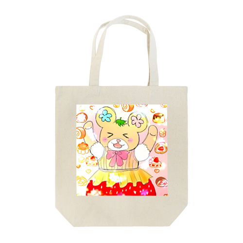 夢見るクマの、はなくまちゃん苺ドレス Tote Bag