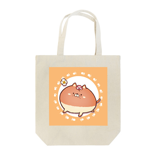 にゃんぱん(足跡フレーム) Tote Bag