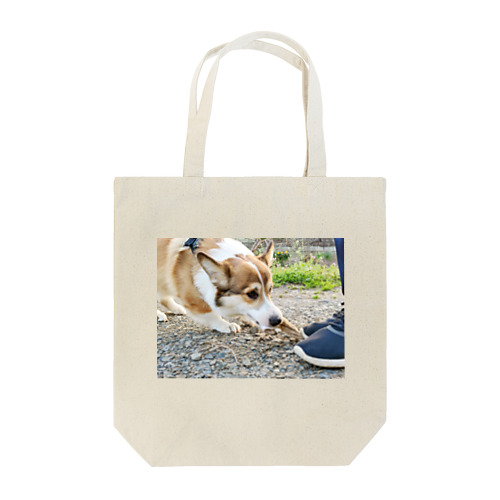 コーギー犬ロック「君の雑巾が欲しい」 Tote Bag