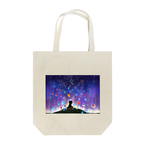 幻想的な世界の猫 Tote Bag