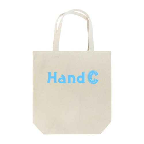 HandC  ロゴ 水色 トートバッグ