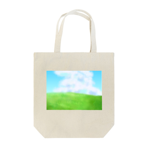 入道雲と草原 Tote Bag