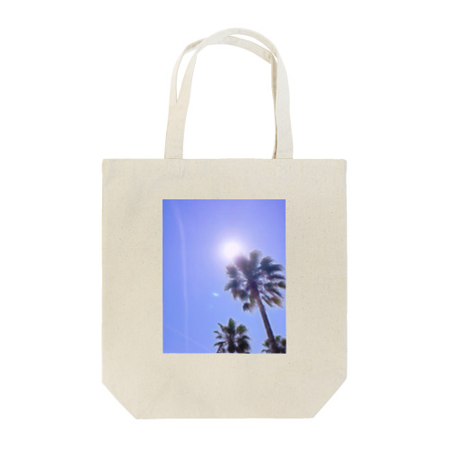 椰子の木と太陽 トートバッグ