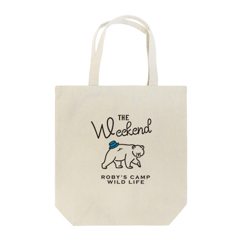 ROBY'S CAMP WEEKEND BEAR Tote Bag