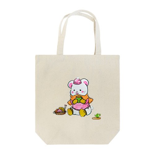 寒がりしろくま Tote Bag