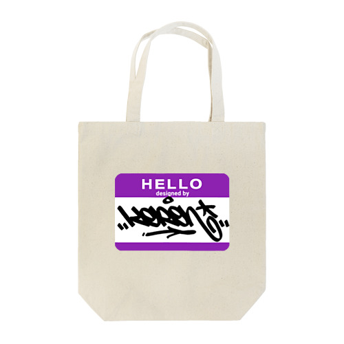 HELLO designed by KERON トートバッグ
