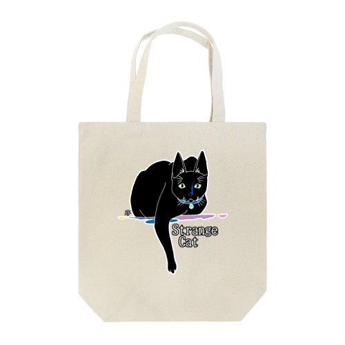 Strange Cat Tote Bag