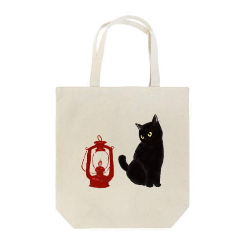 ランタン猫 Tote Bag