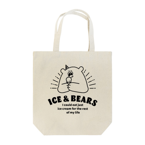 【ICE&BEARS】もっとアイス食べたいバニラくん トートバッグ