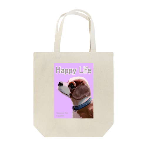 犬と共に（キャバリア） Tote Bag