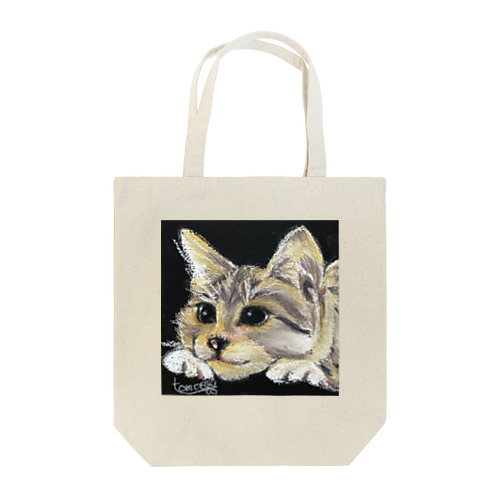 チョークアートの子猫ちゃん😊 トートバッグ