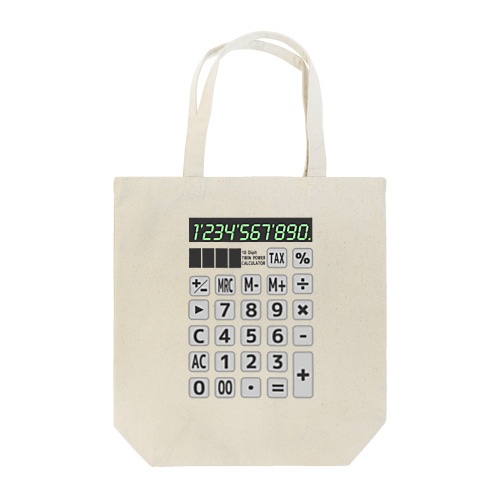電卓 Calculator Tote Bag