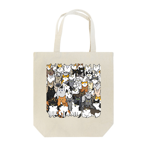 Covered in cats トートバッグ