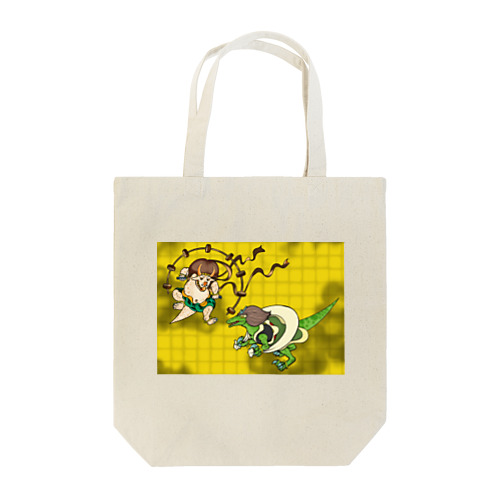 風神雷神図DINOSAUR Tote Bag