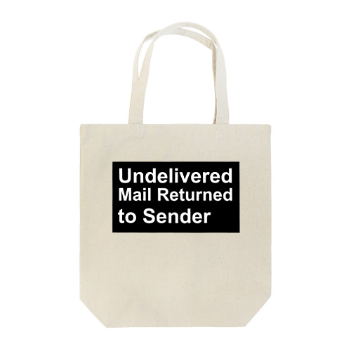 Undelivered  Mail Returned  to Sender_BK Tote Bag