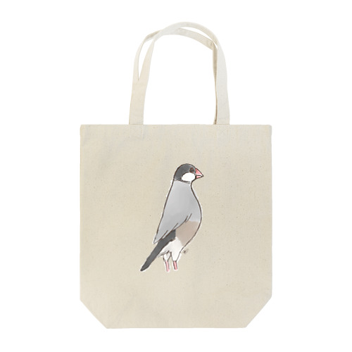 背伸び桜文鳥 Tote Bag