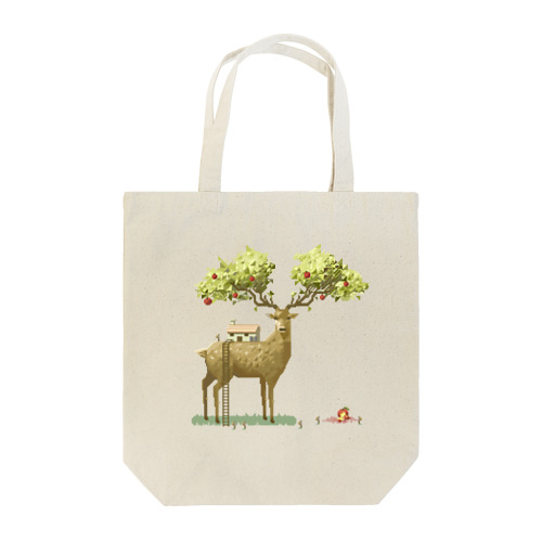 Apple deer Tote Bag