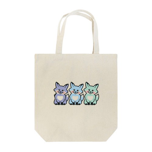 ３匹のキツネ　3 FOXES Tote Bag