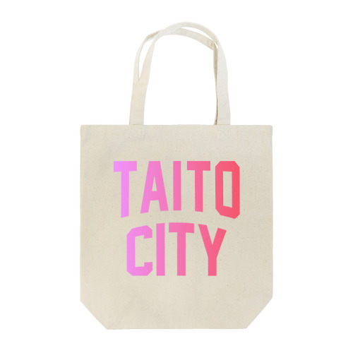 台東区 TAITO TOWN ロゴピンク Tote Bag