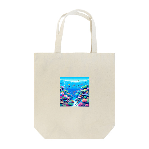 ドット絵沖縄の海 Tote Bag