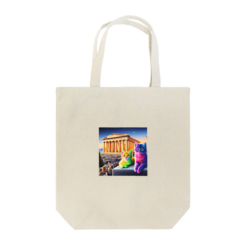 パルテノン神殿のキャッツ Tote Bag