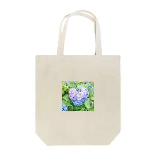 紫陽花 ハート Tote Bag