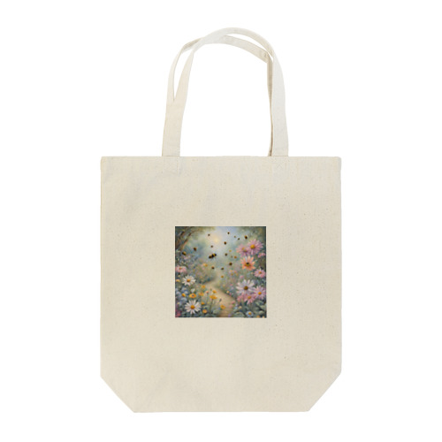 蜂と花のイラストグッズ Tote Bag